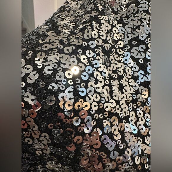 NWT Chico’s Black sequin Shawl Wrap scarf - Picture 4 of 7